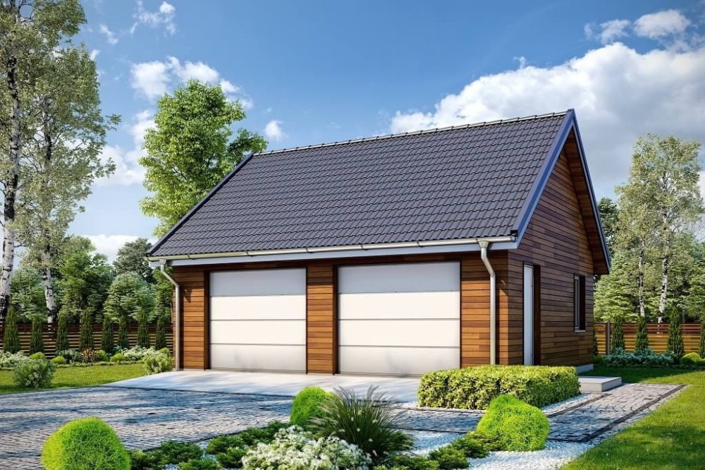 Projekt budynku LZG-100 - wykończenie elewacji