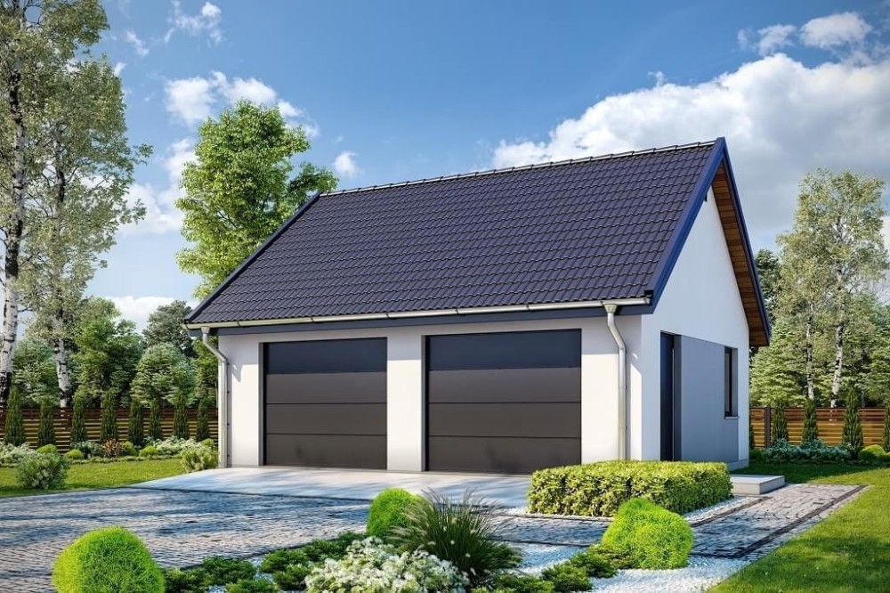 Projekt budynku LZG-100 - wykończenie elewacji