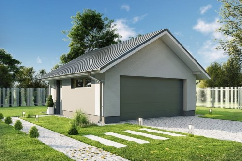 Projekt budynku LZG-110 - wykończenie elewacji