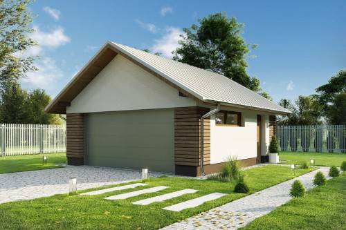 Projekt budynku ZG-110 - wykończenie elewacji