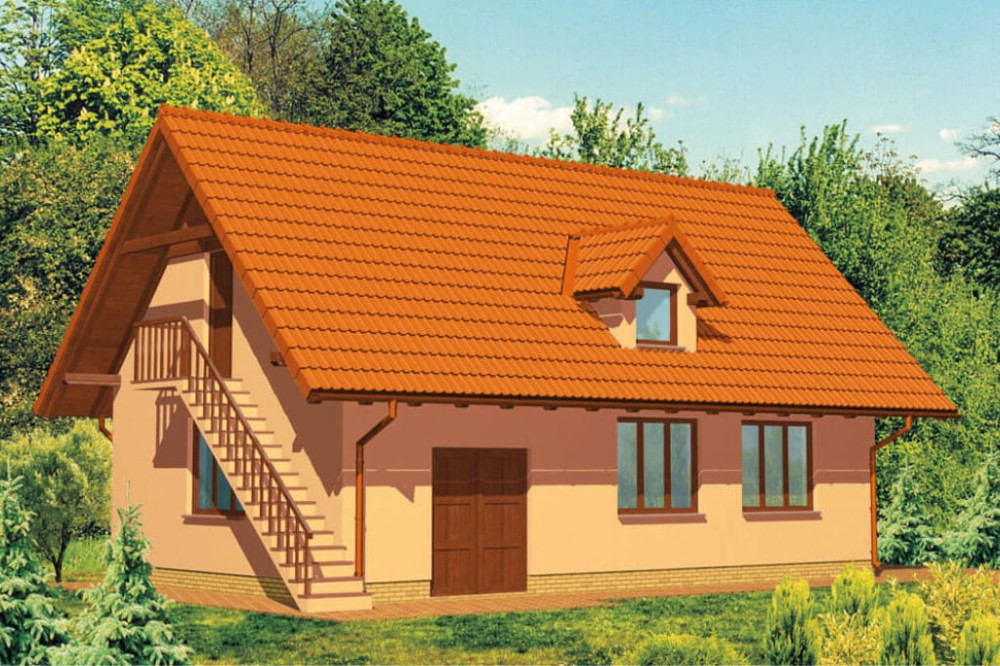 Projekt budynku ZG-18 - wykończenie elewacji