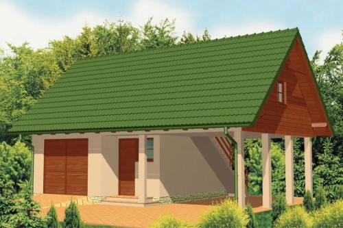 Projekt domu LZG-37  - wykończenie elewacji