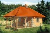 Projekt altany tech. ZG-55 tech., parterowy, bez podpiwniczenia - kolorystyka wersja 2