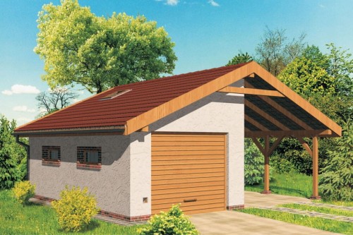 Projekt budynku LZG-45 - wykończenie elewacji