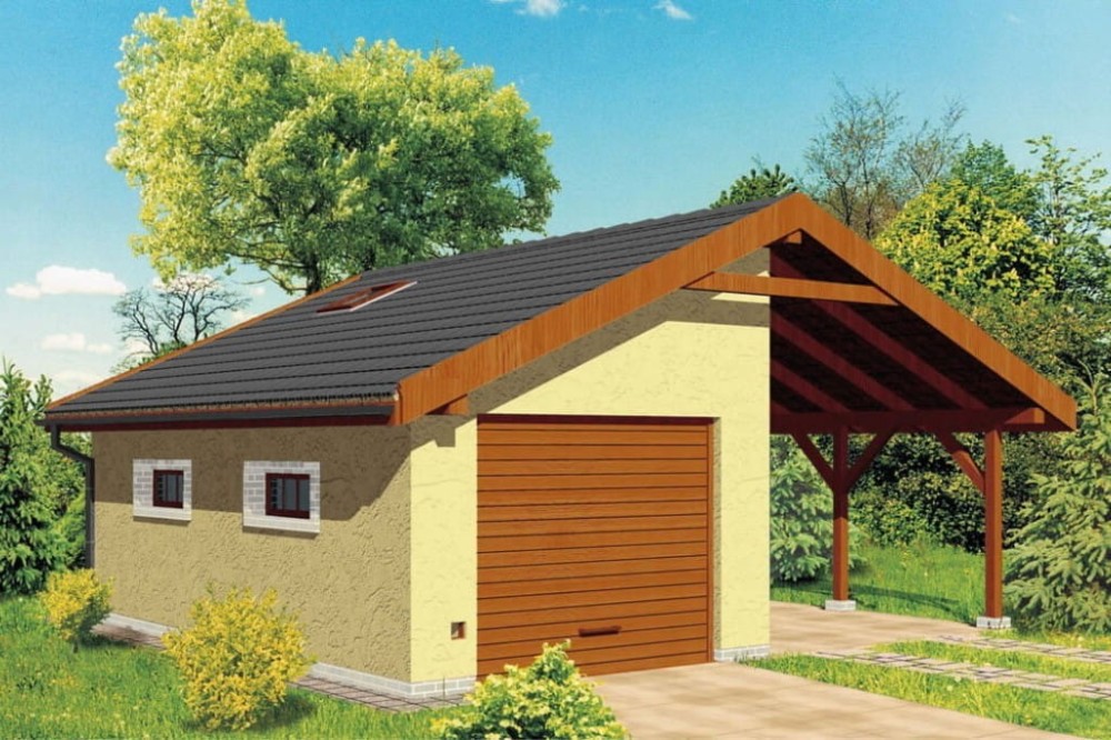 Projekt budynku LZG-45 - wykończenie elewacji