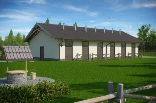 Projekt budynku ZG-85 - wykończenie elewacji