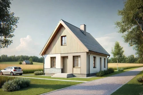 Koncepcja projektu domu DM-W057 - wykończenie elewacji