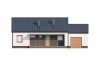 Projekt domu Domaszków N L-5538 N, parterowy z poddaszem mieszkalnym, bez podpiwniczenia  - elewacja frontowa
