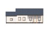 Projekt domu Domaszków N L-5538 N, parterowy z poddaszem mieszkalnym, bez podpiwniczenia  - elewacja ogrodowa