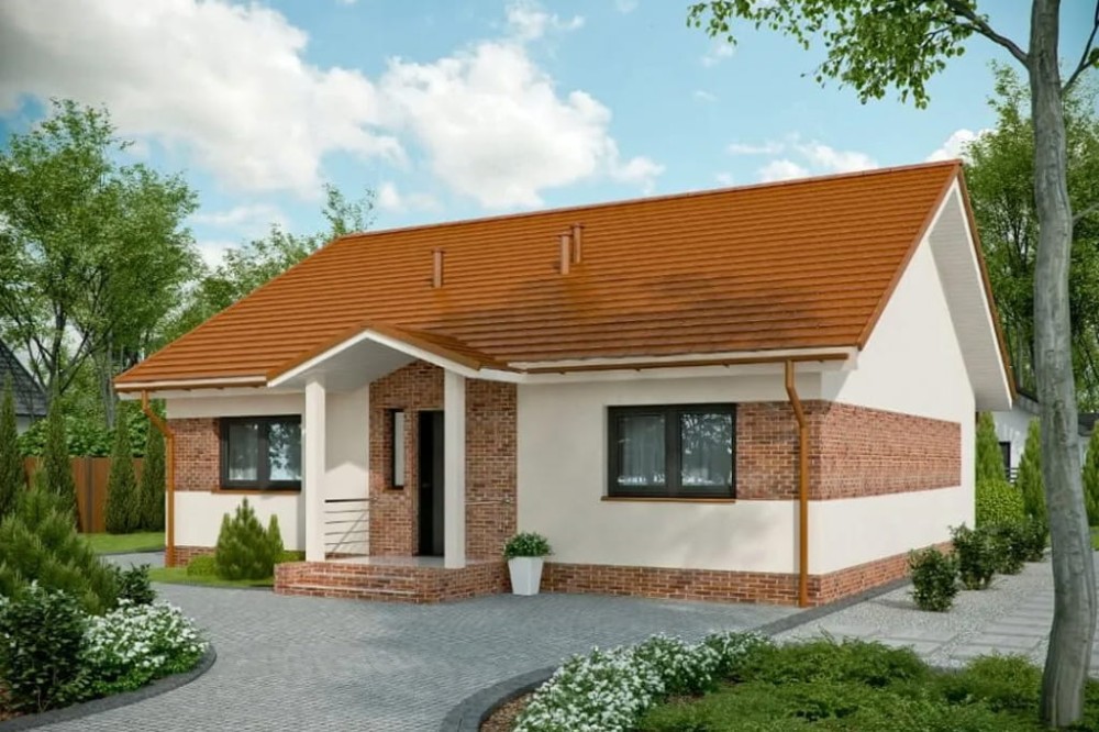 Projekt budynku L-6603 - wykończenie elewacji