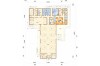 Projekt budynku gastronomiczno - hotelowego LK-161, parterowy, z poddaszem, bez garażu i podpiwniczenia - rzut parteru