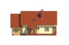 Projekt domu Posadów DM-6040, parterowy z poddaszem mieszkalnym, bez podpiwniczenia  - elewacja frontowa
