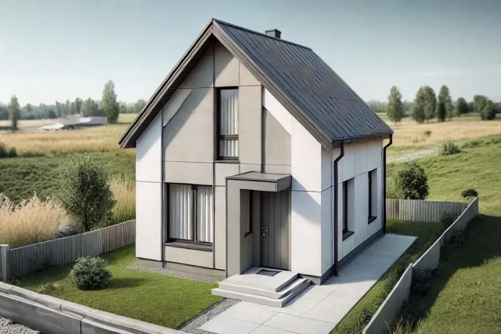 Koncepcja projektu domu DM-W106 - wykończenie elewacji