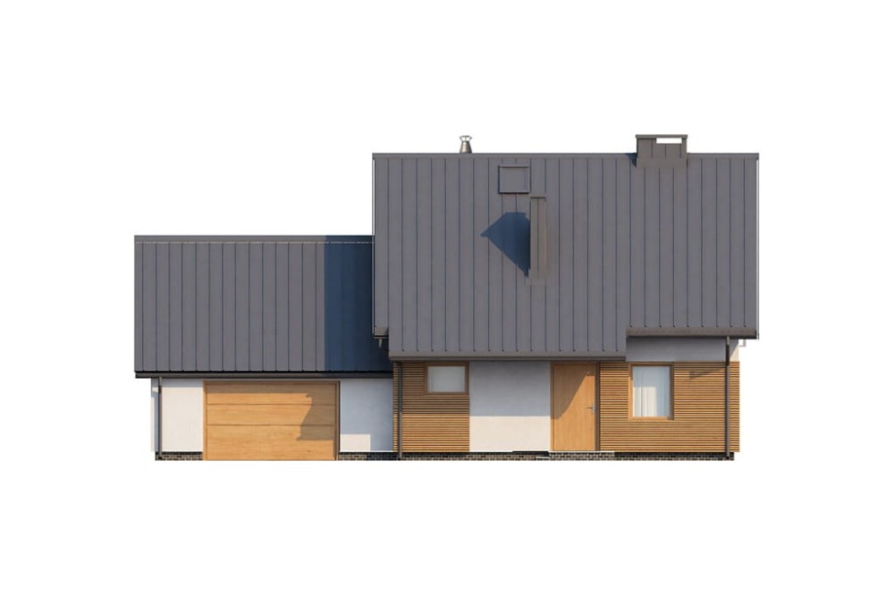 Projekt budynku L-6518 - elewacja frontowa