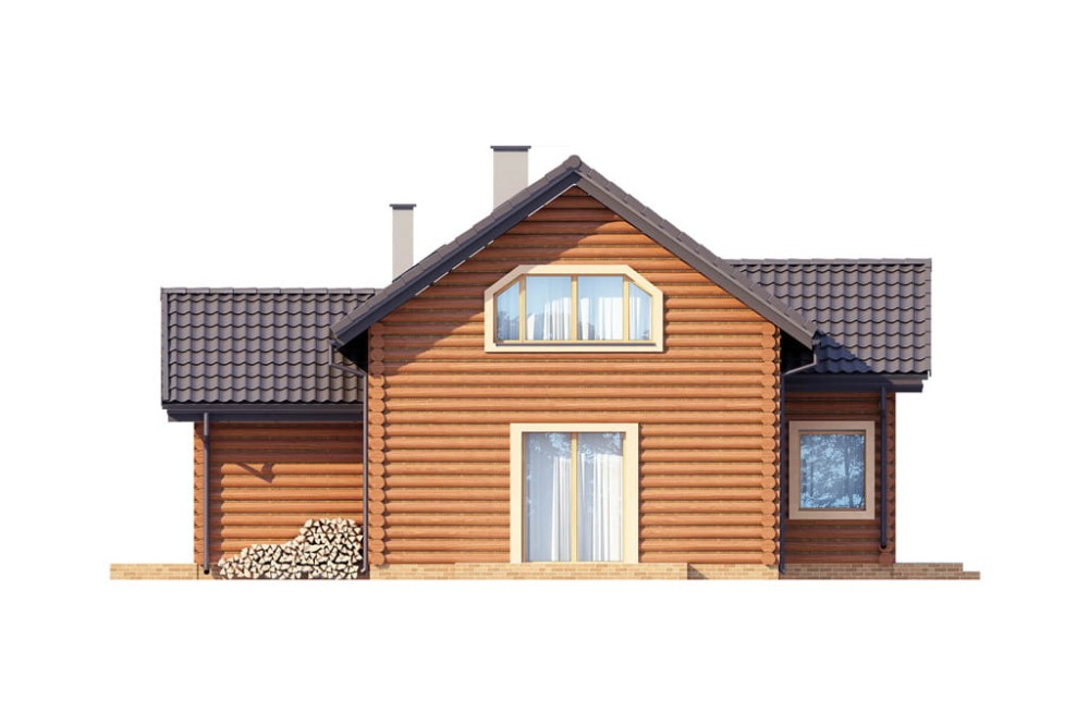 Projekt budynku DM-6538 - elewacja boczna