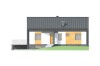 Projekt domu Ropczyce 2 L-6497, parterowy z poddaszem użytkowym, jednorodzinny, nowoczesny z garażem dwustanowiskowym, częściowo podpiwniczony -elewacja frontowa