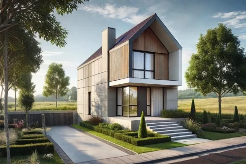 Koncepcja projektu domu DM-W111 - wykończenie elewacji