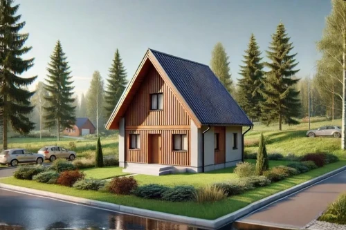 Koncepcja projektu domu DM-W123 - wykończenie elewacji