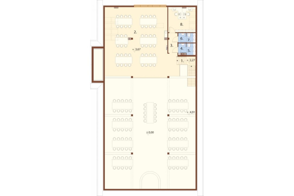 Projekt budynku LK-172 - rzut poddasza