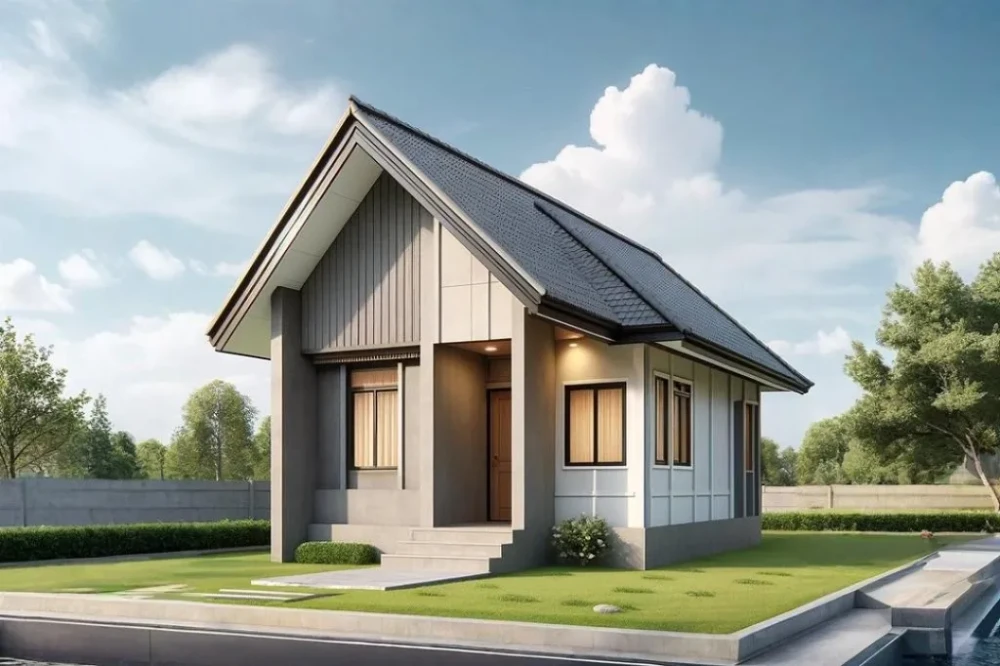 Koncepcja projektu domu DM-W130 - wykończenie elewacji