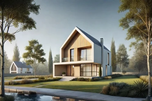 Koncepcja projektu domu DM-W135 - wykończenie elewacji
