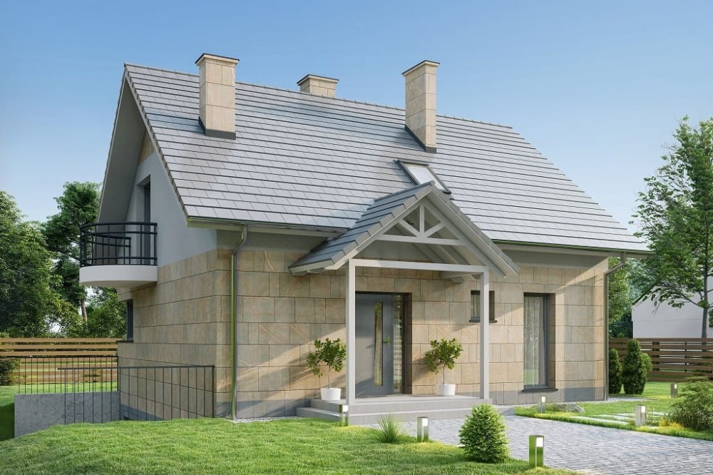 Projekt domu L-6725 - wykończenie elewacji