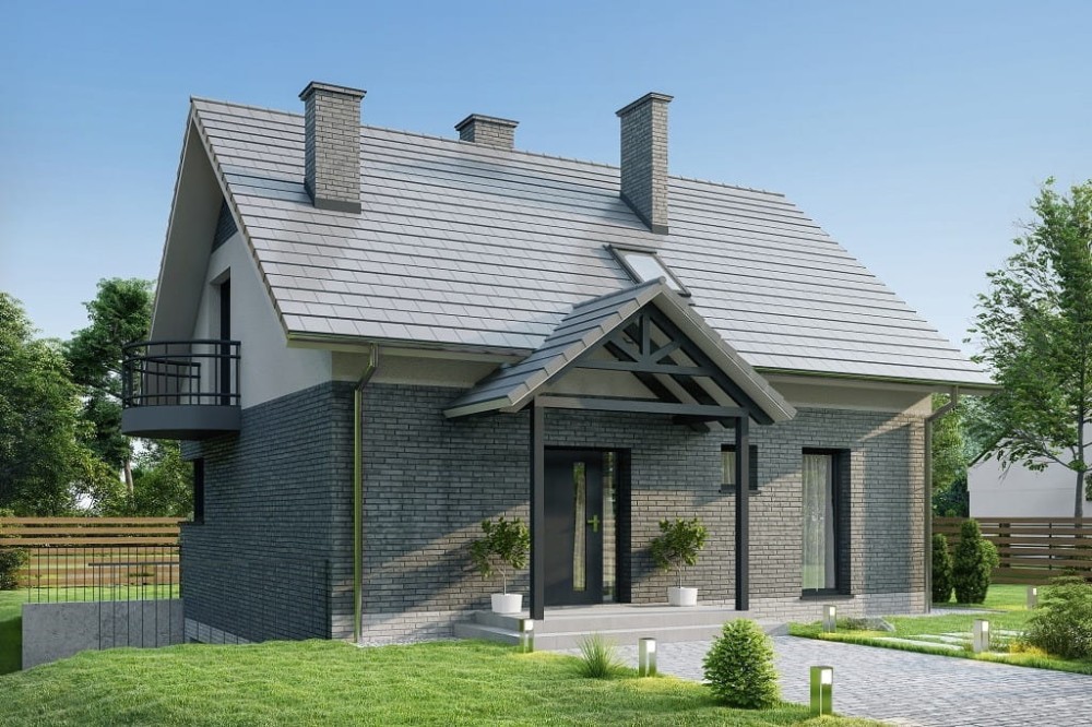 Projekt domu L-6725 - wykończenie elewacji