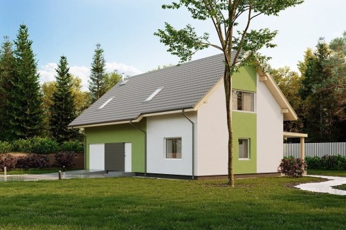 Projekt domu L-6765 - wykończenie elewacji