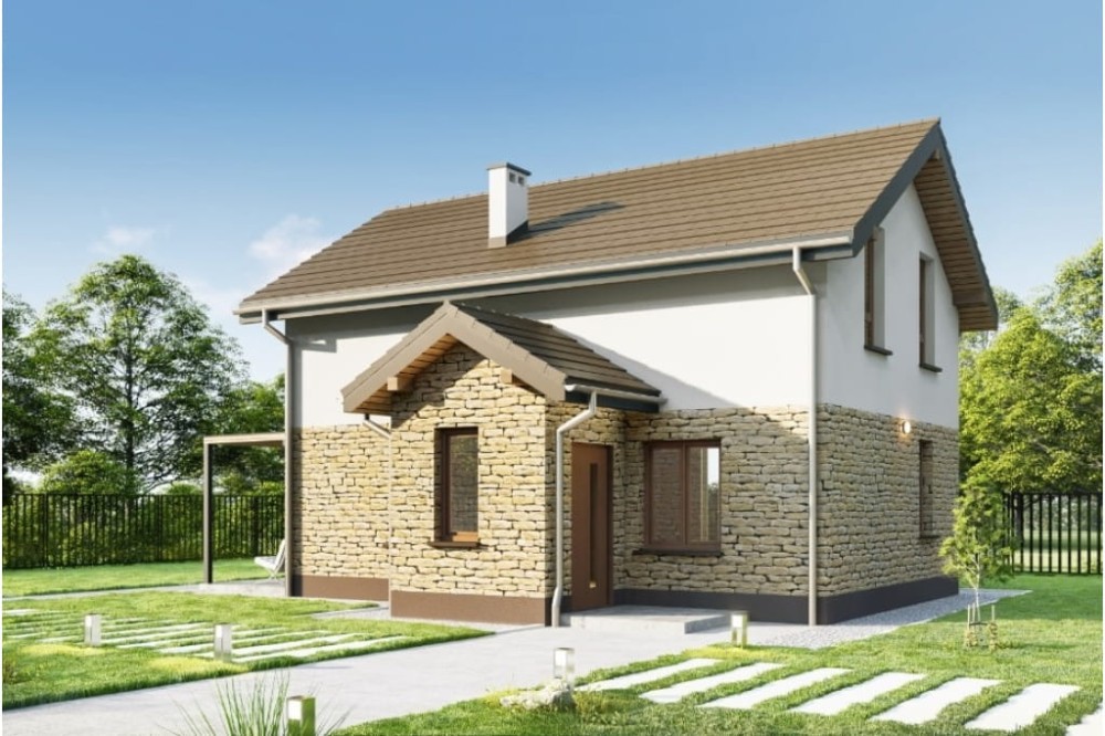 Projekt domu L-6774 - wykończenie elewacji