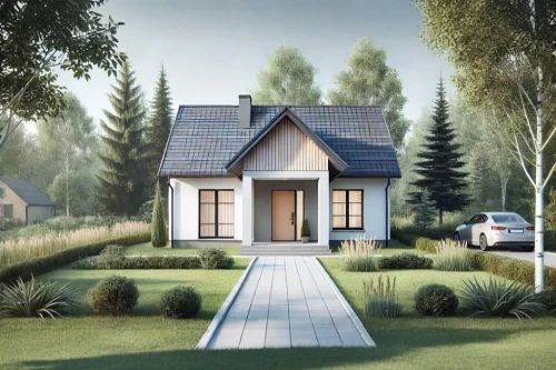 Koncepcja projektu domu DM-W137 - wykończenie elewacji
