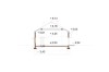 Projekt budynku usługowego z częścią mieszkalną K-144, częściowo podpiwniczony, bez garażu - przekrój B-B