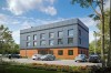 Projekt centrum sportu LK-137, dwukondygnacyjny (parter i piętro), bez garażu i piwnicy-kolorystyka wersja 3