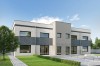 Projekt budynku usługowego  LK-131, z garażem wielostanowiskowym i dwiema kondygnacjami-kolorystyka wersja 4