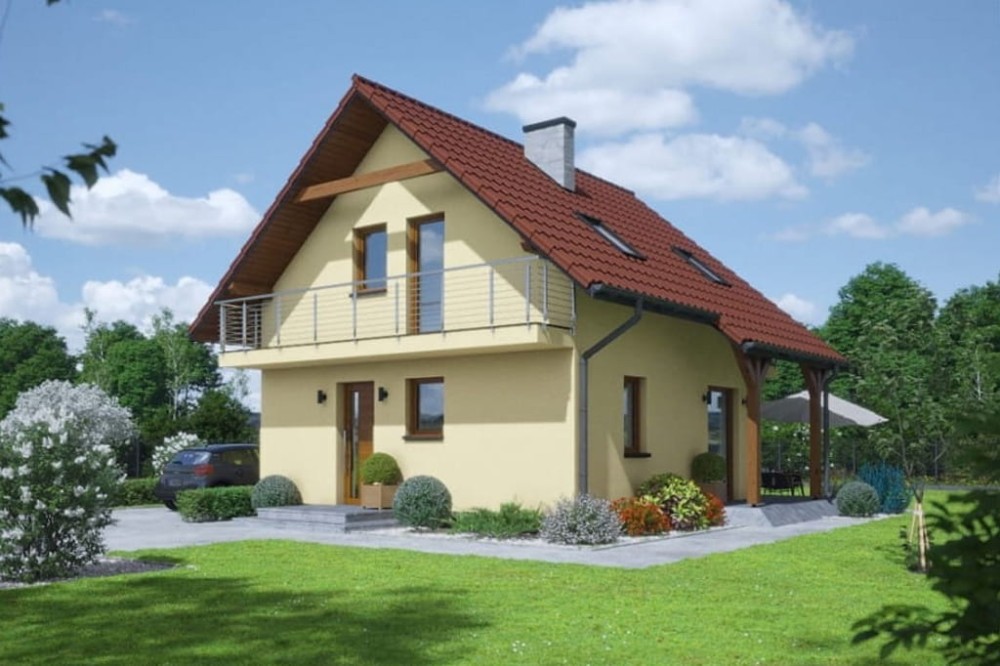 Projekt domu DM-6839 - wykończenie elewacji