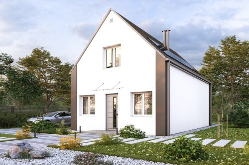 Projekt domu DM-6842 - wykończenie elewacji