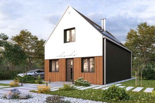 Projekt domu DM-6842 - wykończenie elewacji