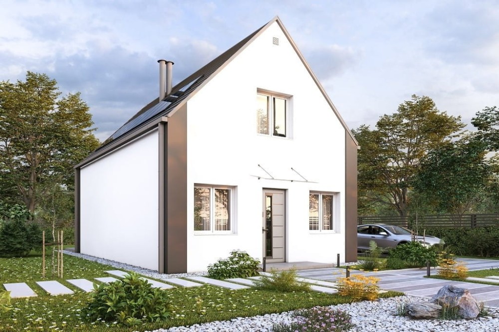 Projekt domu L-6842 - wykończenie elewacji