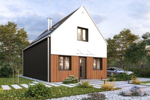 Projekt domu L-6842 - wykończenie elewacji