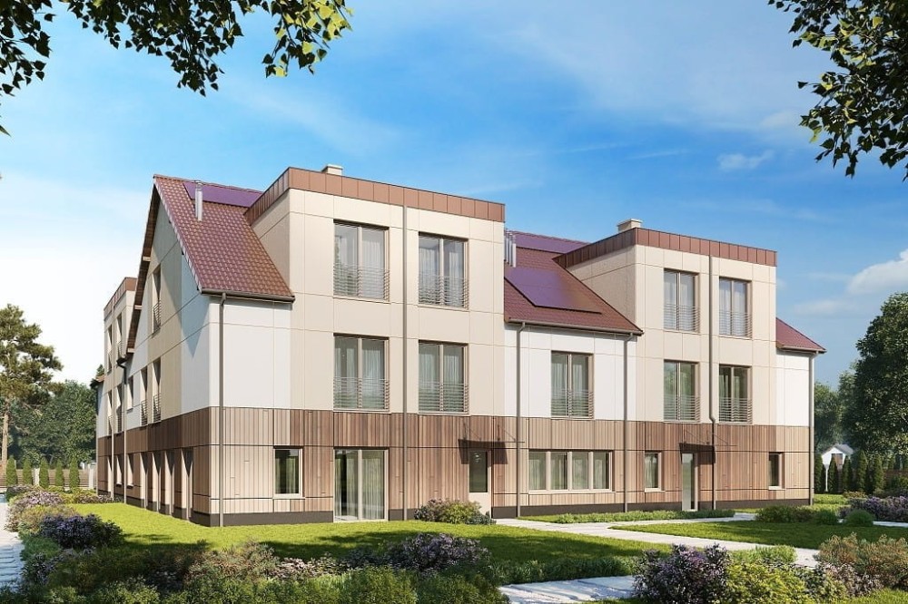 Projekt budynku LK-130 - wykończenie elewacji