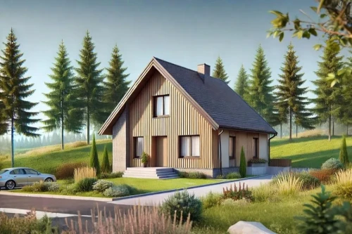 Koncepcja projektu domu DM-W148 - wykończenie elewacji