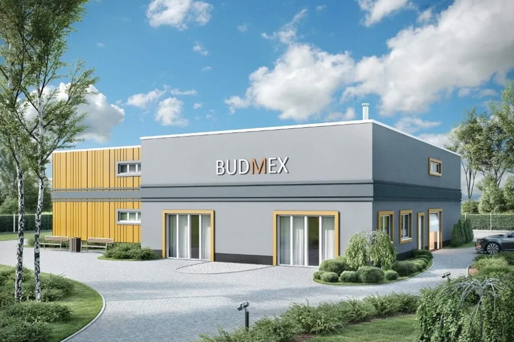 Projekt magazynu LK-98, dwukondygnacyjny, bez podpiwniczenia - kolorystyka wersja 3