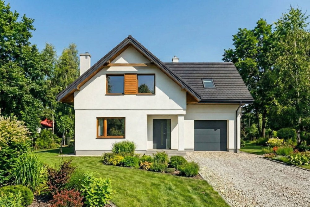 Projekt domu DM-6889 - wykończenie elewacji