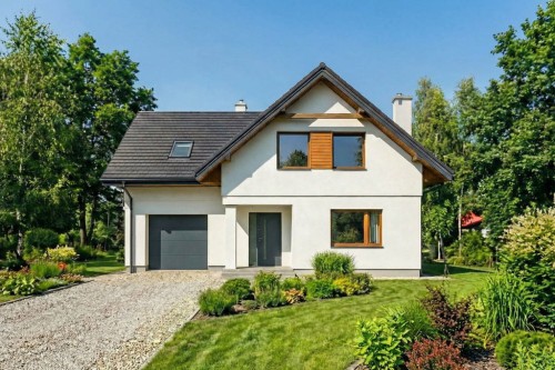 Projekt domu L-6889 - wykończenie elewacji