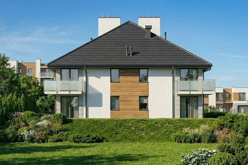 Projekt budynku LK-165 - wykończenie elewacji