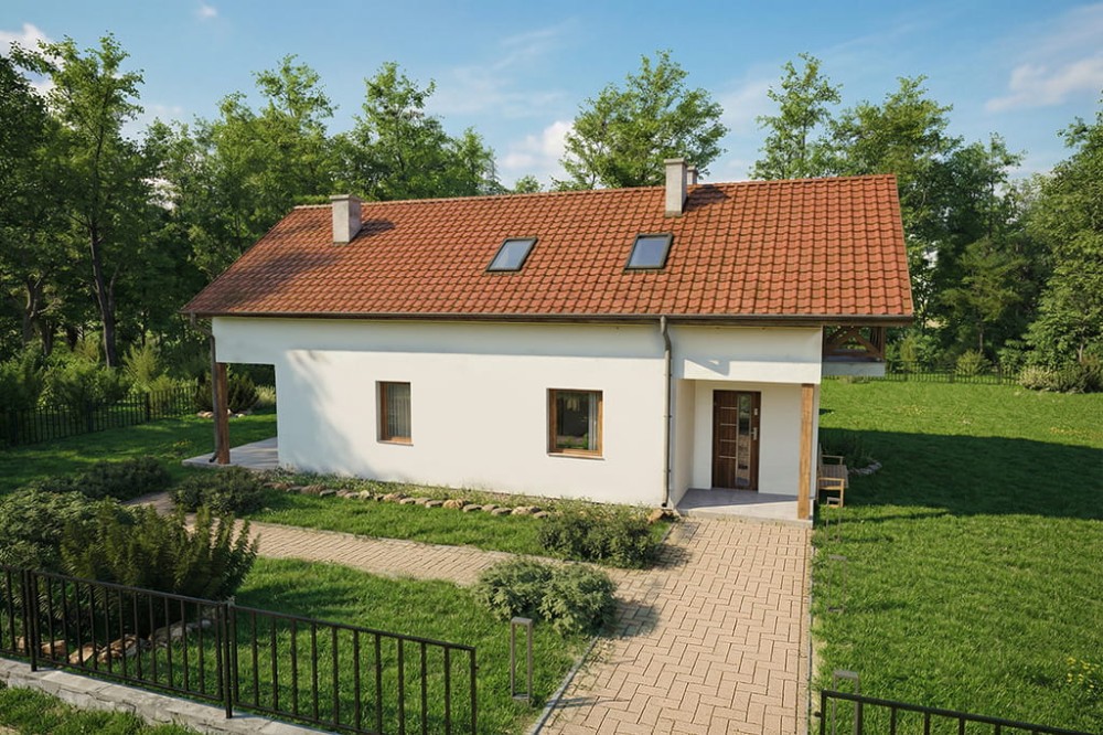 Projekt domu DM-6778 - wykończenie elewacji