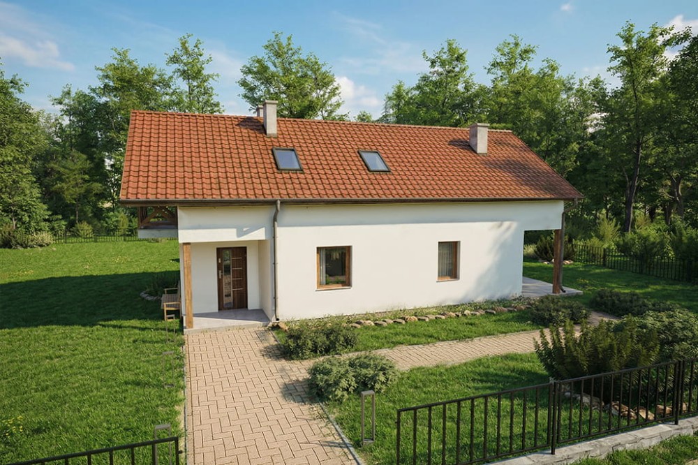 Projekt domu L-6778 - wykończenie elewacji