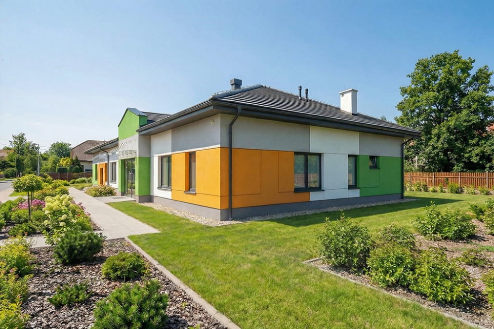 Projekt budynku LK-167 - wykończenie elewacji