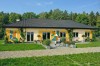 Projekt przedszkola K-149, parterowy, niepodpiwniczony i bez garażu-kolorystyka wersja 1