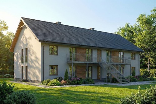 Projekt domu DM-6865 - wykończenie elewacji