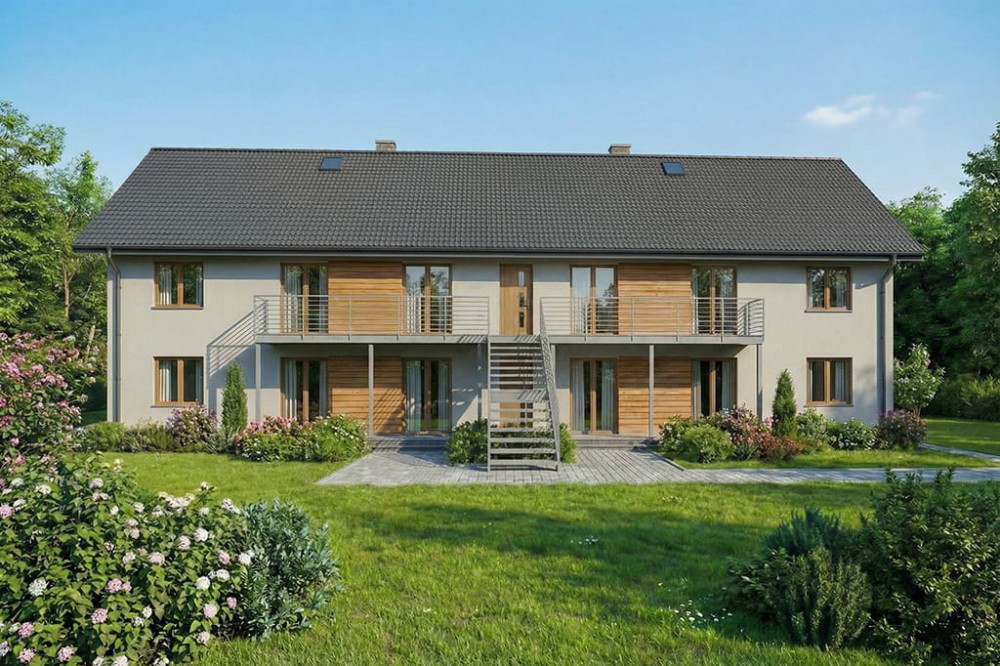 Projekt domu DM-6865 - wykończenie elewacji